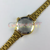 23mm HAIDA Manual Mechanical Lady Watch Golden Nail 17 Jews Gradient Brown Dial