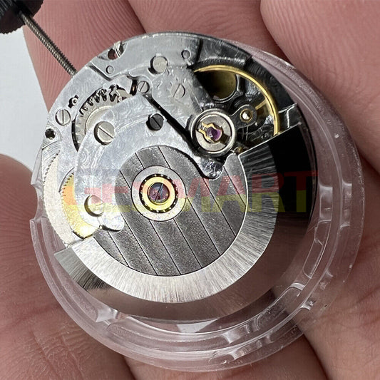 China Made SHANGHAI 2824 Silber geschnitzt automatische mechanische Bewegung Datum bei 3