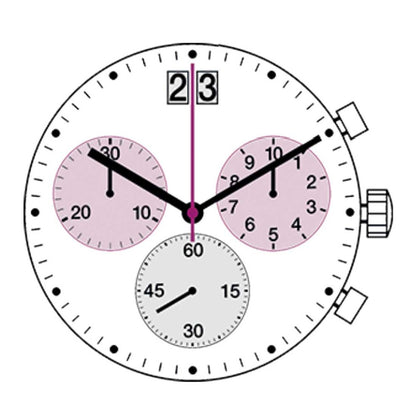 Ronda 8040B quartz watch movement, precise timekeeping for repairs and custom watch builds by Ronda.