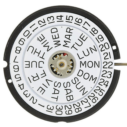Montre <tc>ETA</tc> 805.122 Quartz 3 Aiguilles, Jour/Date 3 Mouvement Suisse
