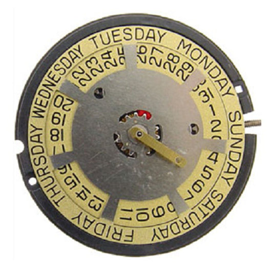 Montre <tc>ETA</tc> 805.144 Quartz 3 Aiguilles, Date à 3h, Jour à 12h Mouvement Suisse