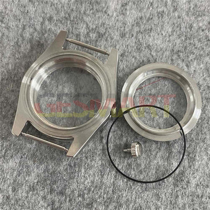 Boîtier de montre en acier inoxydable avec fond transparent en verre saphir de 39 mm pour NH35/NH36 