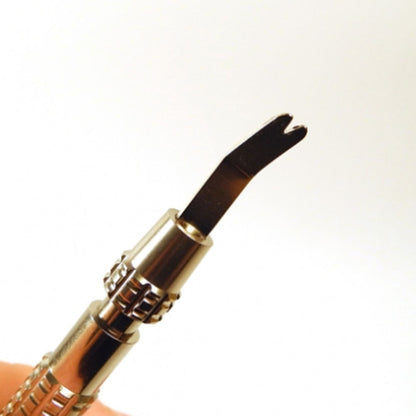 Bergeon 8111 spring-bar tool with ergonomic handle for precise watch strap fitting and removal.