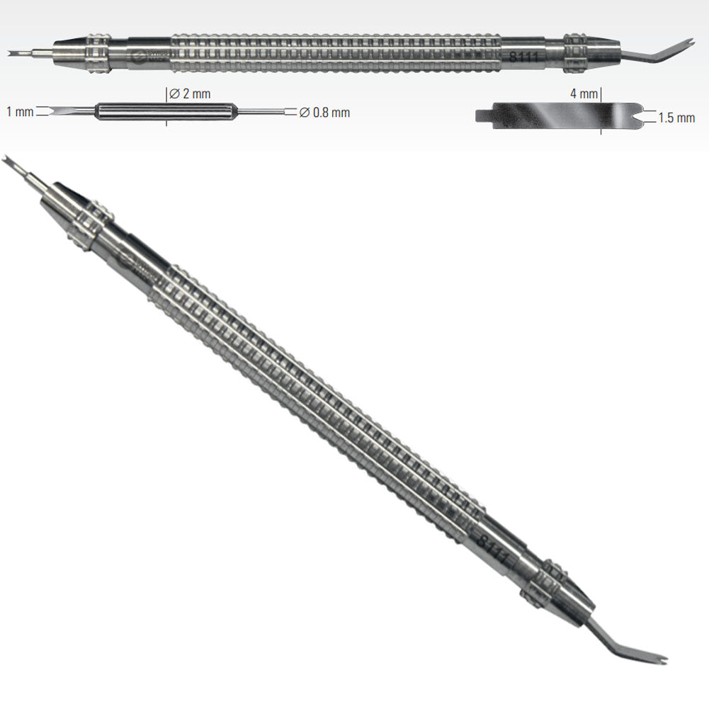 Bergeon 8111 Swiss spring bar tool for precise watch strap removal and adjustments.