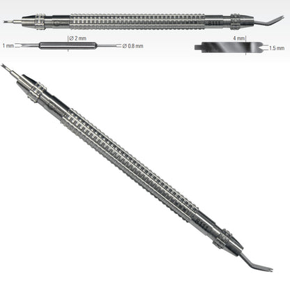 Bergeon 8111 Swiss spring bar tool for precise watch strap removal and adjustments.
