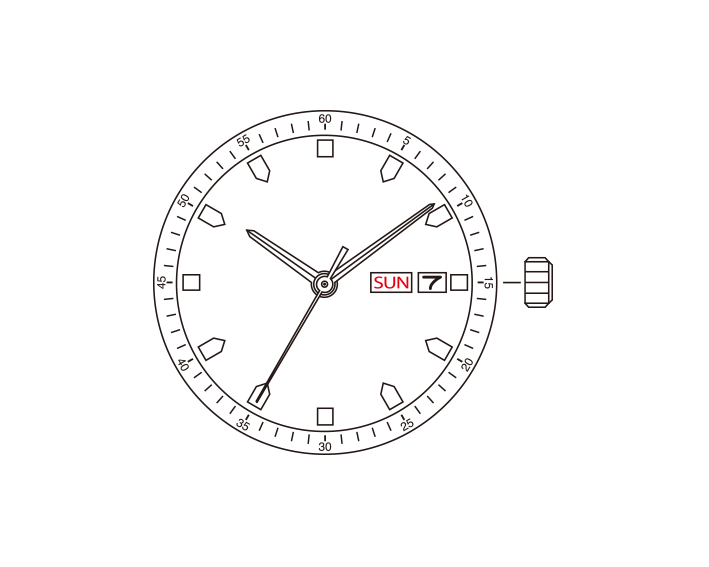 Miyota Citizen 8205 silver plated automatic watch movement, precise Japanese mechanical timekeeping for accessories