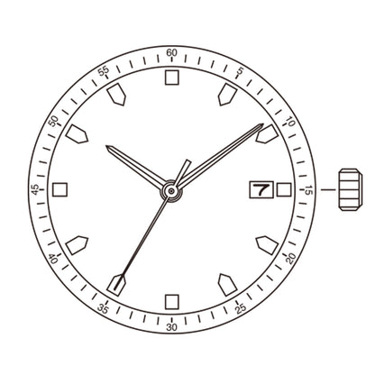 Miyota Citizen 8215 gold-plated automatic watch movement for precise mechanical timekeeping and durability