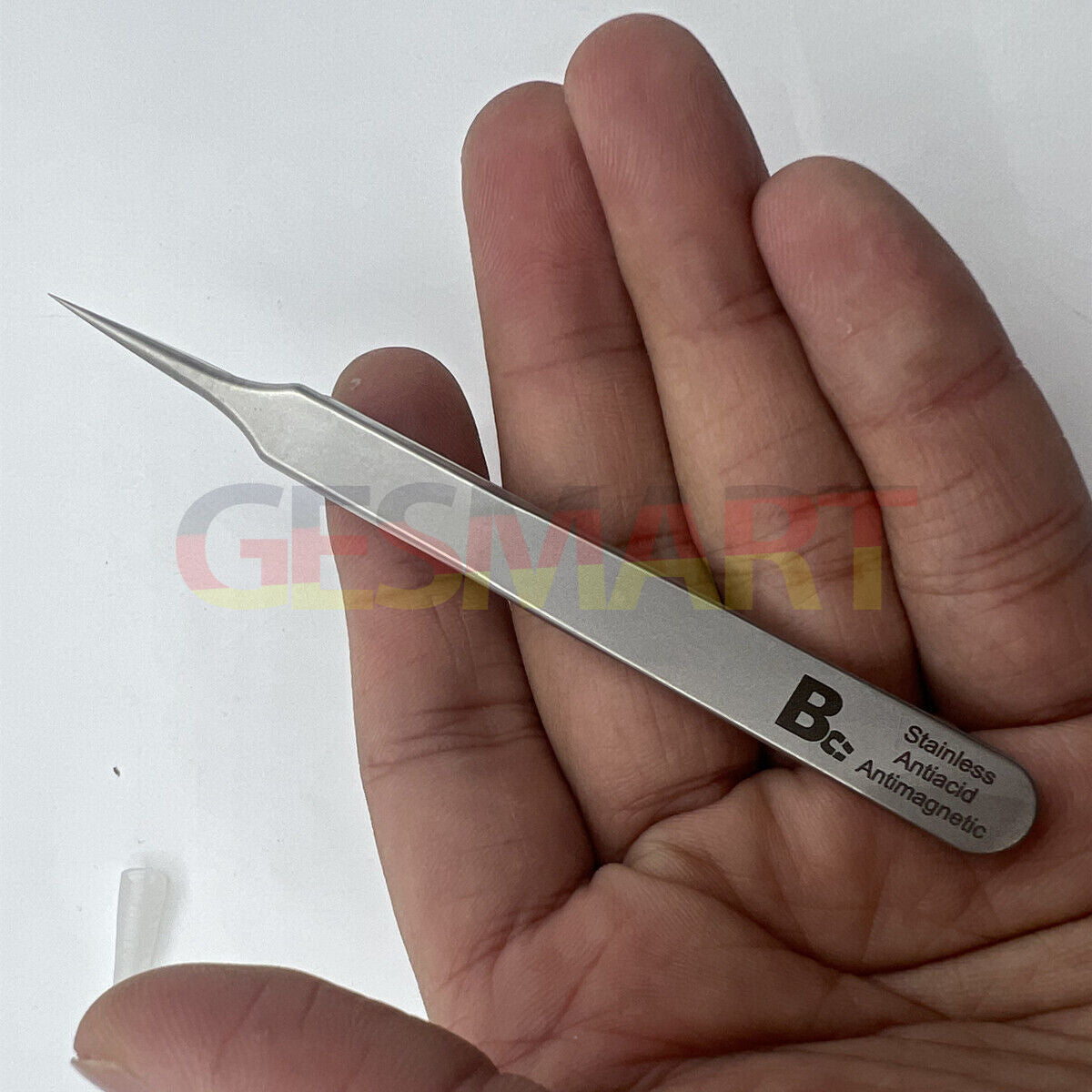 Bergeon 7026-4 stainless steel anti-magnetic tweezers for precise watch repair and assembly tools.