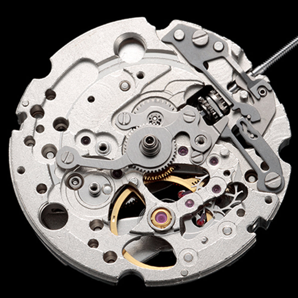 Mouvement mécanique automatique japonais plaqué argent Miyota / Citizen 82S0