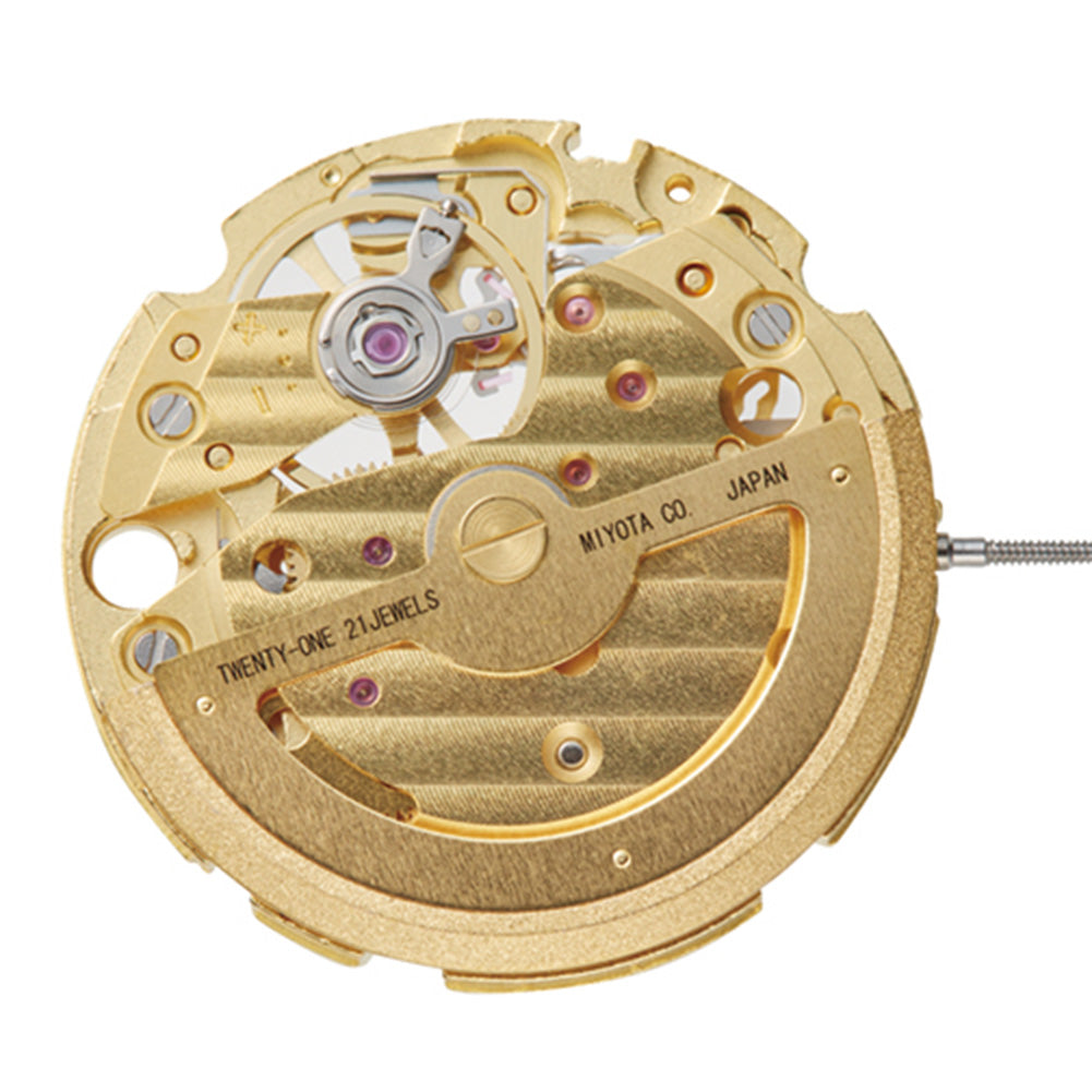 Miyota / Citizen 82S7 Golden Plated Japan Automatic Mechanical Moveme ...