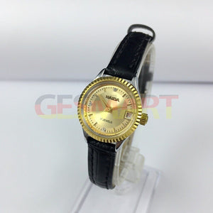 23mm HAIDA Manual Mechanical Lady Watch Golden Nail 17 Jews Round Golden Case