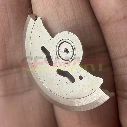 Silver rotor oscillating weight for NH35 NH36 7S26A watch movement, compatible with multiple brands.