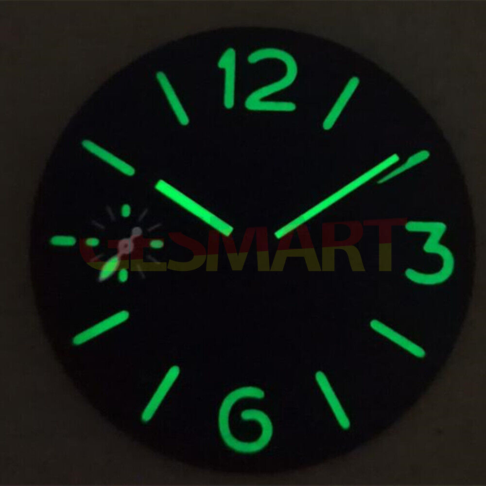 Strong green lume watch hands for Seagull ST3600 and ETA6497 movements, enhancing visibility and style.