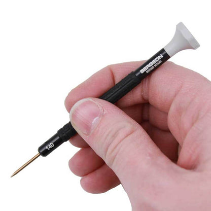 Bergeon 8899-S09 antimagnetic screwdriver set with ergonomic handles for precise watch repair tasks.