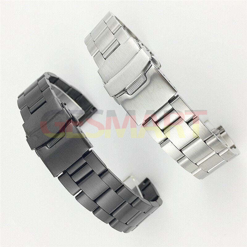 Diving Silk watch band with double lock buckle, durable leather strap for 18-26mm watches.