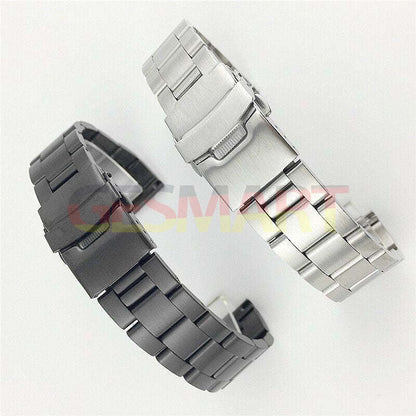 Diving Silk watch band with double lock buckle, durable leather strap for 18-26mm watches.