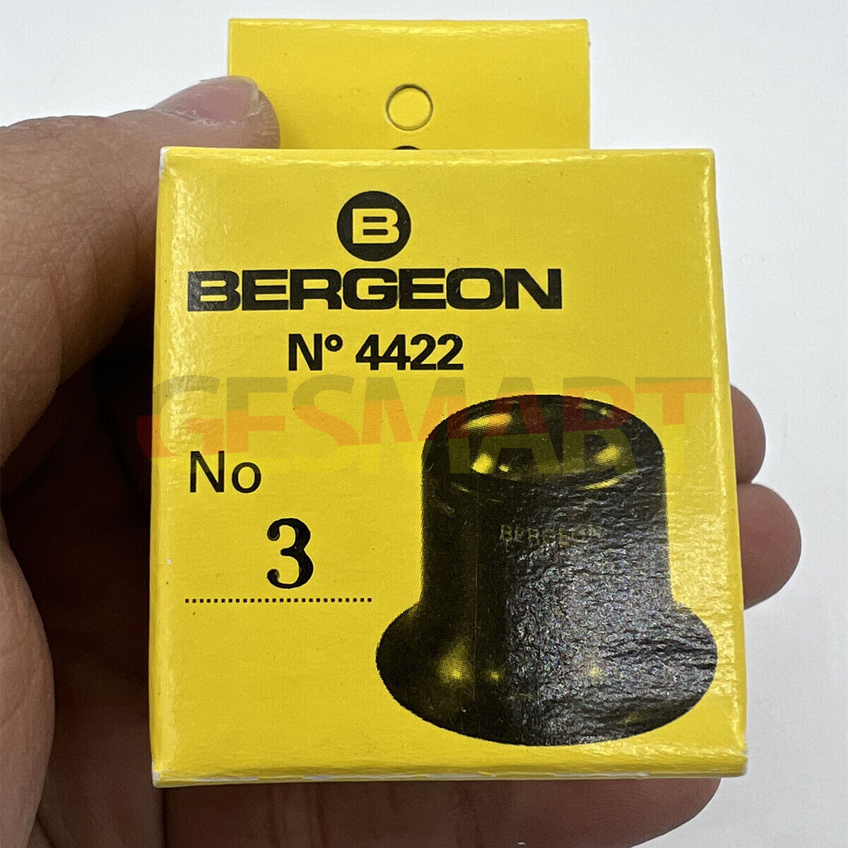 Bergeon 4422-3 black watchmakers magnification loupe 3.3x for precise watch repair and inspection