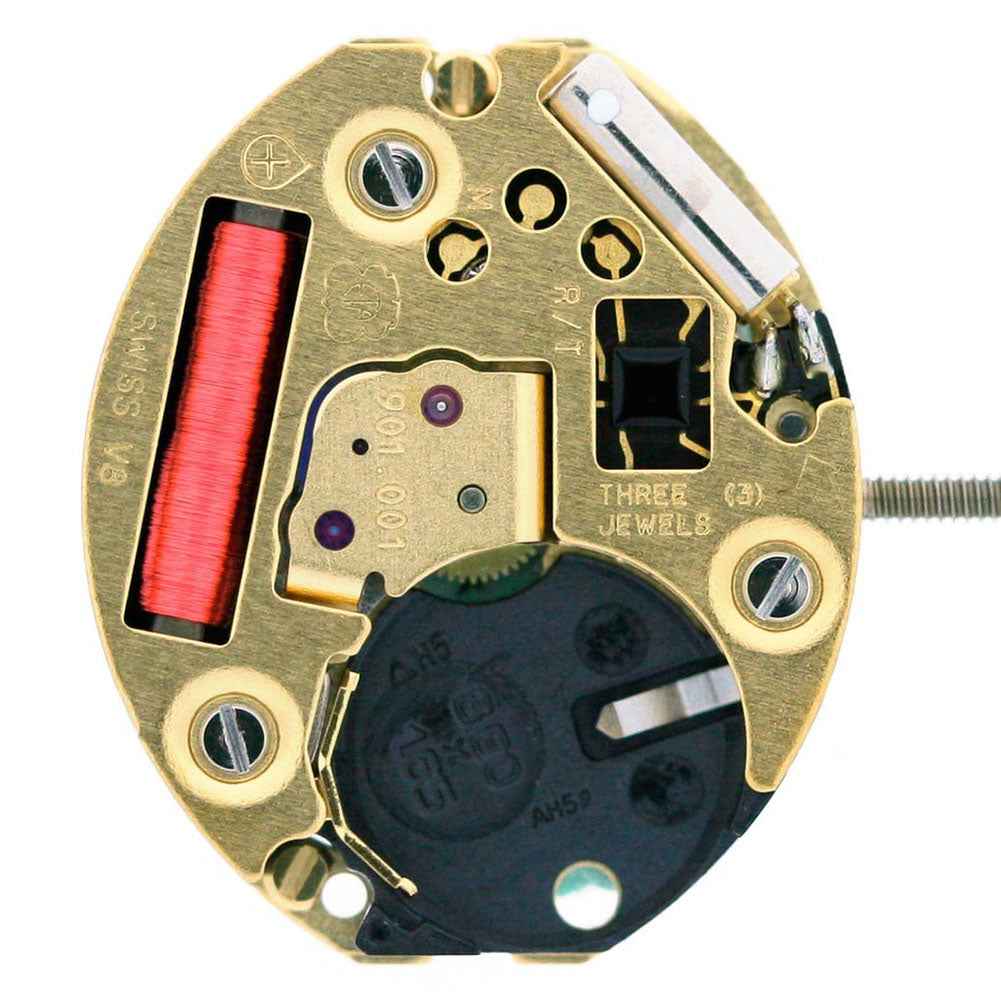 Montre <tc>ETA</tc> 901.001 à quartz, mouvement suisse à 2 aiguilles