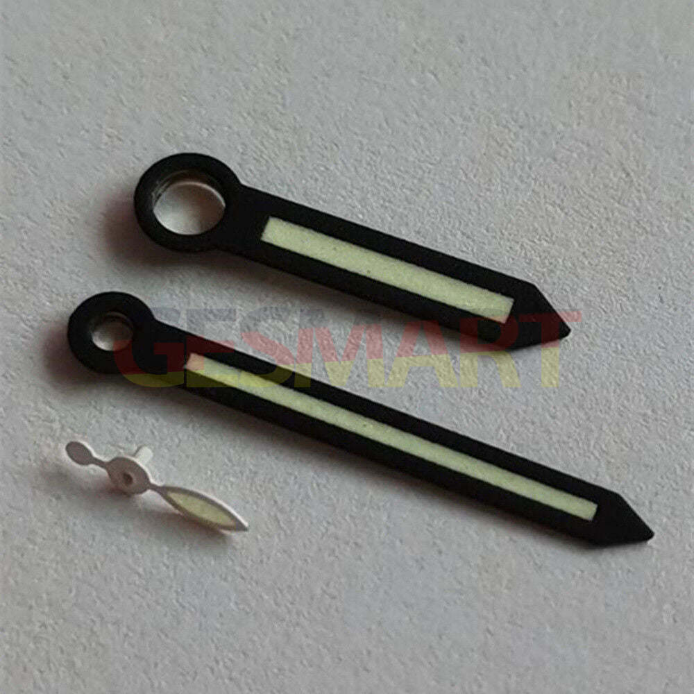 Strong green lume watch hands for Seagull ST3600 and ETA6497 movements, enhancing visibility and style by Seagull.