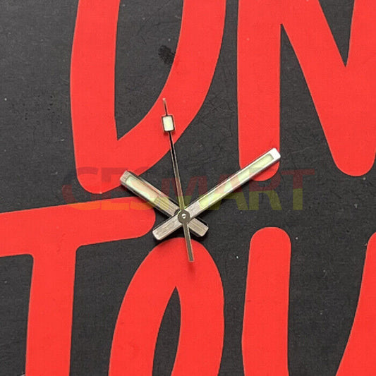 Silver and gold trimmed C3 Super Lume watch hands designed for 62MAS, SKX007, SPR777, NH35, and NH36 models.