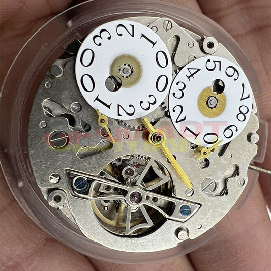 Tianjin Seagull ST2525 watch showcasing big date at 12, automatic mechanical movement, elegant dial design.