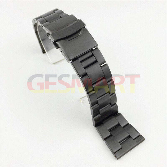 Diving Silk watch band with double lock buckle, durable leather strap for 18-26mm watches.