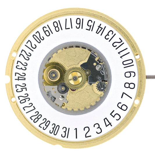 ETA 955.112 Swiss quartz watch with 3 hands and date display at 3 and 6 o?clock.