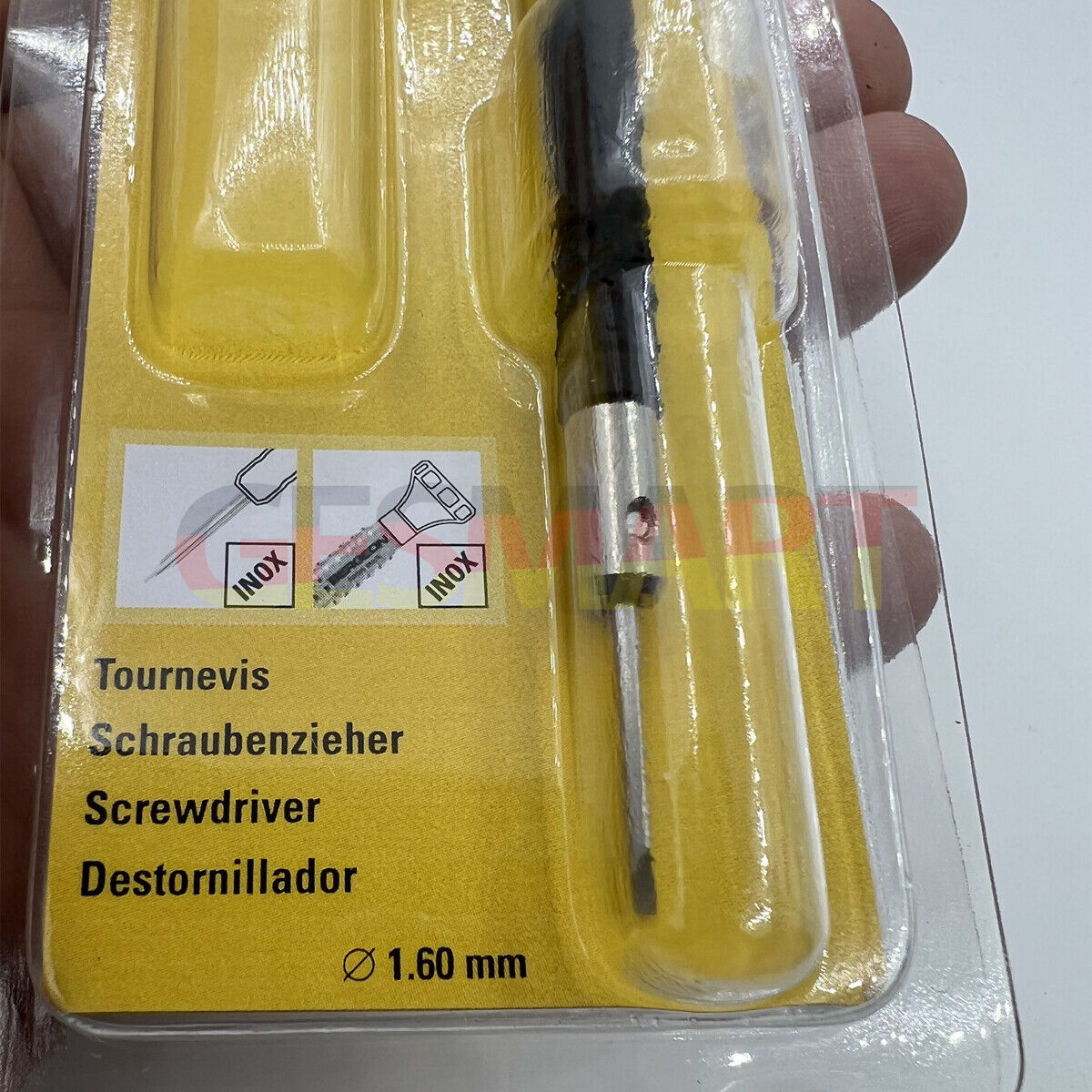 Bergeon 6899-160 ergonomic Swiss screwdriver for precise 1.60mm watch screws in watchmaking tasks
