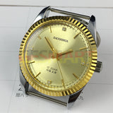 37mm Shanghai Manual Mechanical Watch Golden Nail Round Golden Case Golden Dial