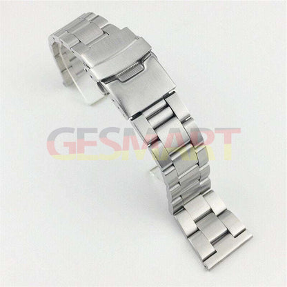 Diving Silk durable leather watch band with double lock buckle, fits 18-26mm watches.