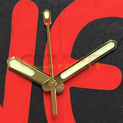 C3 Super Lume silver and gold watch hands, designed for SKX007 and SBBN models, glow brightly in low light.