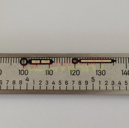 Black trim luminous green watch hands by Seagull for ST3600/ST3621/ETA6497/6498 movements, enhancing readability.