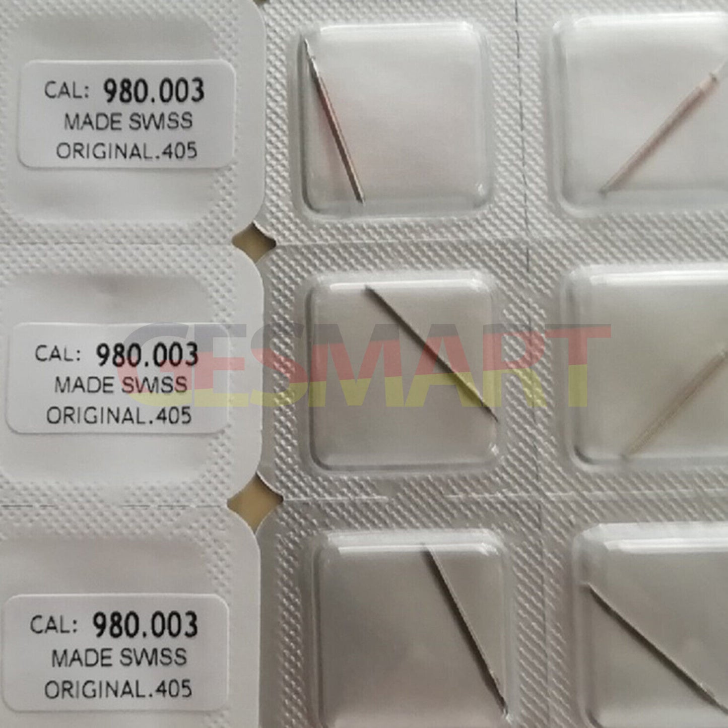 Watch winding stems compatible with ETA980.163, ETA980.103, ETA980.003 movements for precise time adjustment.