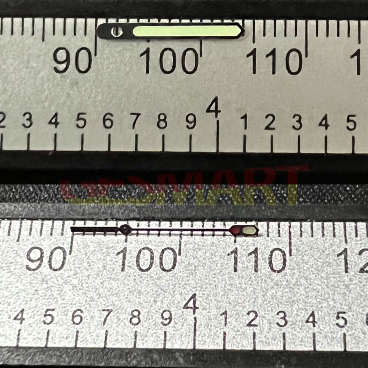 Silver and gold trimmed C3 Super Lume watch hands for SKX007 and SBBN models, enhancing visibility.