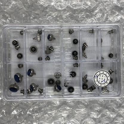 AC-663S stainless steel screw type crown set, 24PCS watch accessories, durable replacement parts