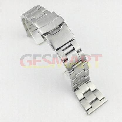 Diving Silk watch band with double lock buckle, durable leather strap for 18-26mm watches.