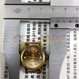 Shanghai Manual Mechanical Lady Watch Golden Nail Gradient Brown Dial 3 Hands