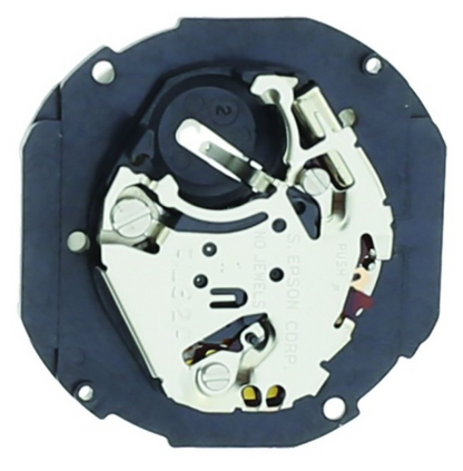Hattori Epson TMI AL32 quartz watch movement with date display, Japan-made, 3-pack for precise timekeeping