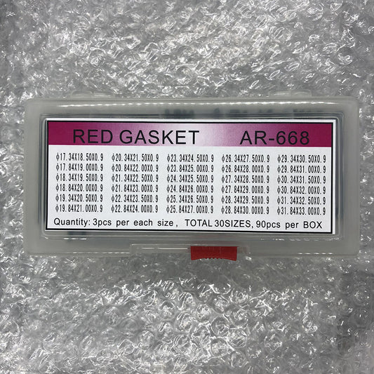 AR-668 Waterproof O Ring Watch Back Gasket Washers 30 Sizes Total 90PCS/Box