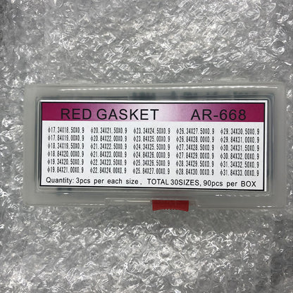 AR-668 Waterproof O Ring Watch Back Gasket Washers 30 Sizes Total 90PCS/Box