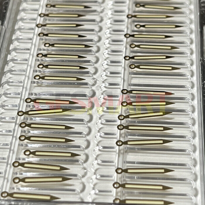 Silver and gold-trimmed C3 Super Lume watch hands for SKX/SBBN with NH35 NH36, Seiko accessory enhancing visibility.