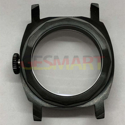 44mm 316L black sapphire glass watch case by Seagull for ST3600/ST3621/ETA6497/6498 movements.