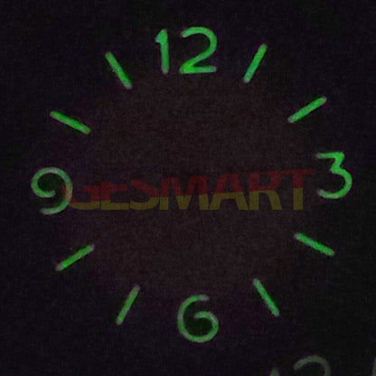 Green luminous orange dial for ST3600 ETA6497/6498 watch movement, improving visibility and style.