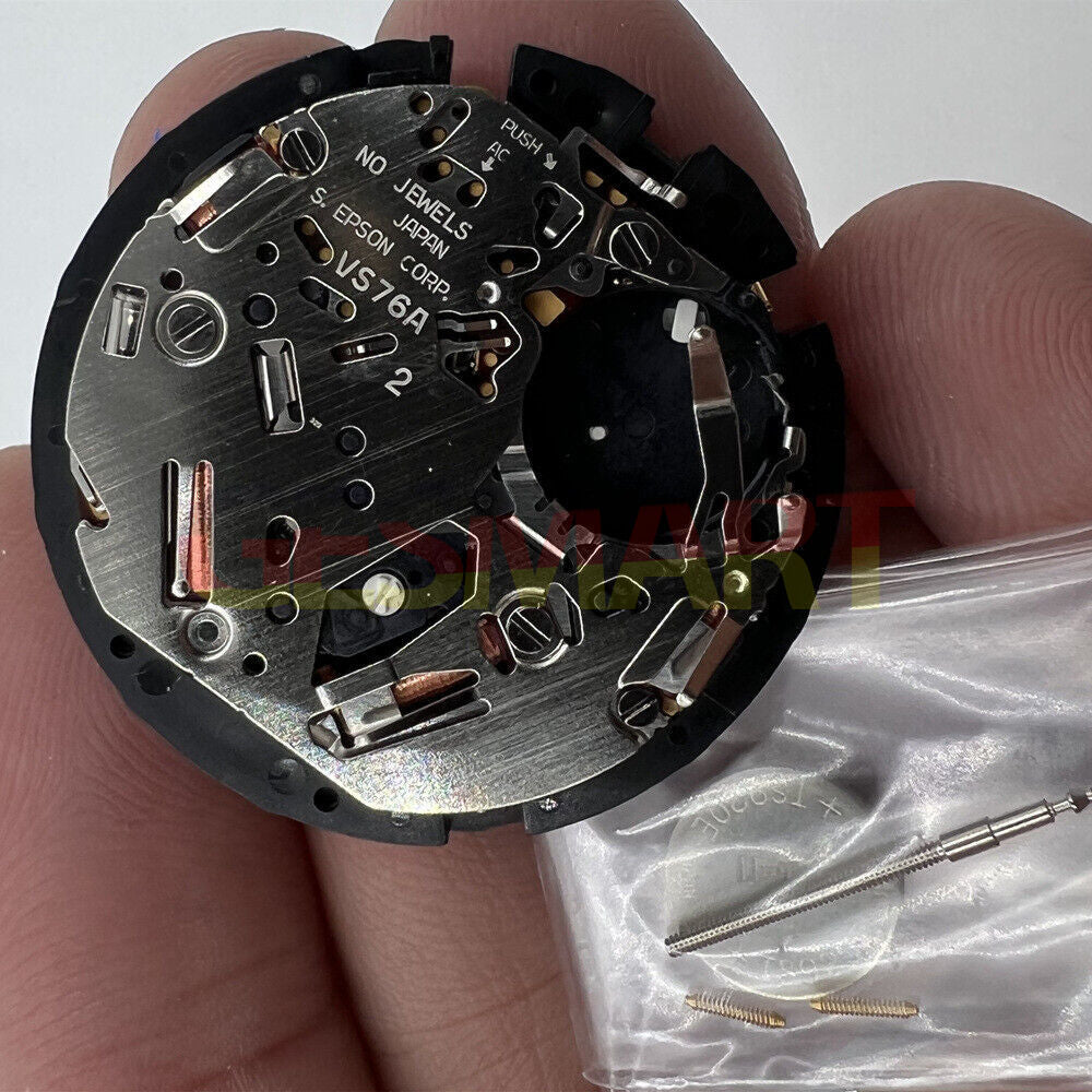 Hattori Epson VS76A solar-powered quartz watch movement, precision Japan-made component for accessories