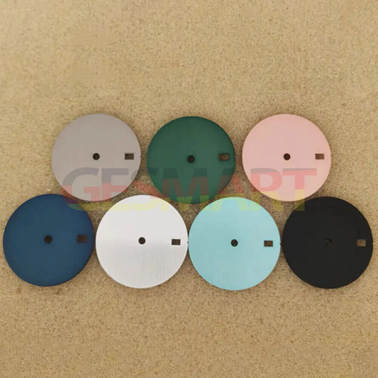 28.5mm pure color watch dial with single calendar, compatible with NH35/36 movement, sleek accessory.