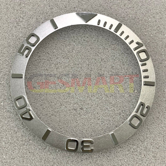 38 mm/30,8 mm Silber Konvex Charakter SUB Stahl Uhr Lünette Einsatz Uhr Teile