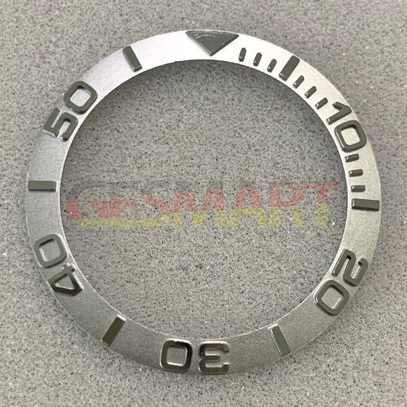 38mm/30.8mm Silver Convex Character SUB Steel Watch Bezel Insert Watch Parts