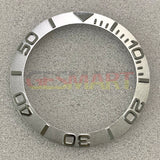 38mm/30.8mm Silver Convex Character SUB Steel Watch Bezel Insert Watch Parts