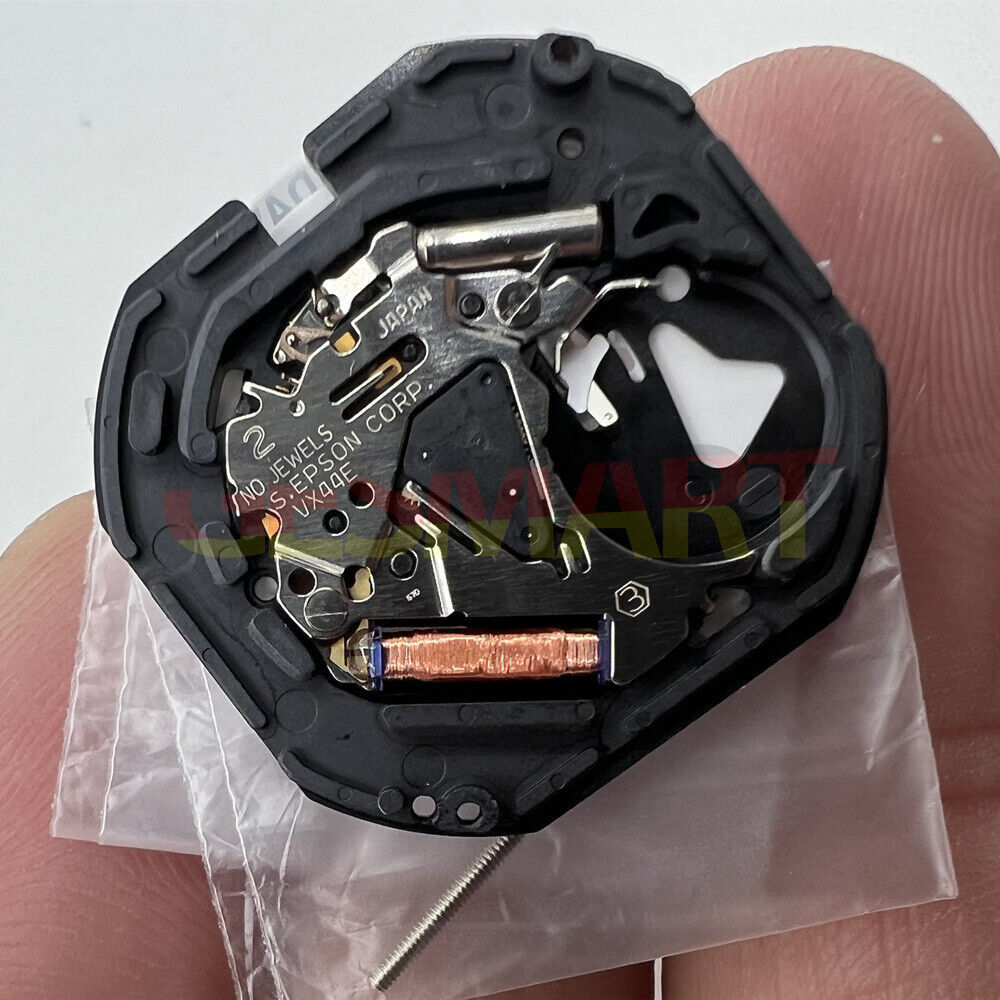Hattori Epson VX44E white quartz watch movement for precise timekeeping in watch accessories.