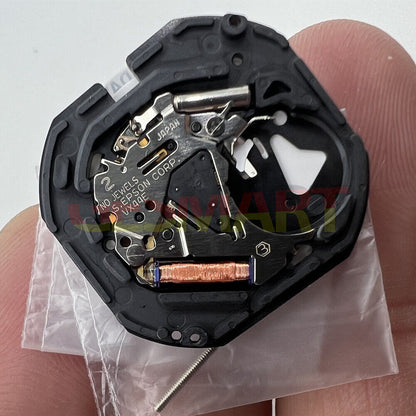 Hattori Epson VX44E white quartz watch movement for precise timekeeping in watch accessories.